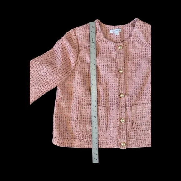 Liz Claiborne Pink Textured Blazer - Picture 10 of 10